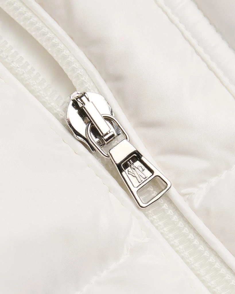 Moncler Kid
s Shiny Puffer Jacket W/ Faux Fur Trim, Size 6M-3 3