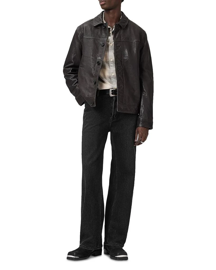 ALL SAINTS Nates Leather Jacket 3