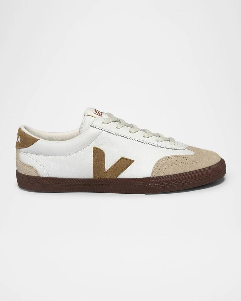 Veja Volley Mixed Leather Wing-Tip Sneakers 1