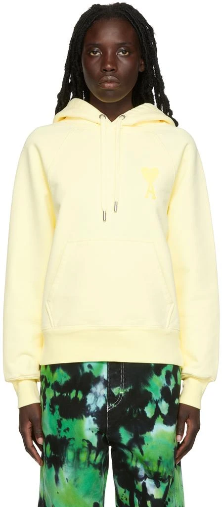 AMI Yellow Ami de Cœur Hoodie 1