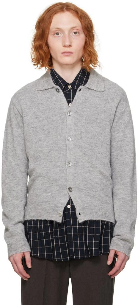 OUR LEGACY Gray Evening Cardigan - Sweaters - BeyondStyle