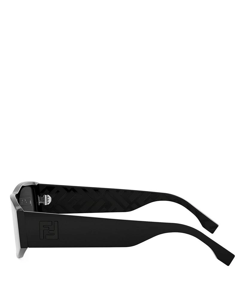 Fendi FF Squared Geometric Shield Sunglasses, 133mm 3