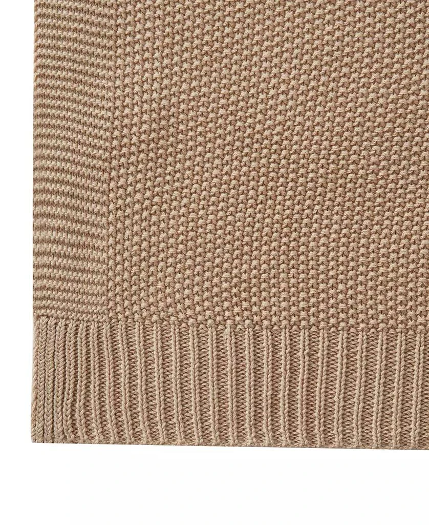 VCNY Home Charlie Chunky Sweater Knit Solid Cotton Throw, 50" x 60" 5