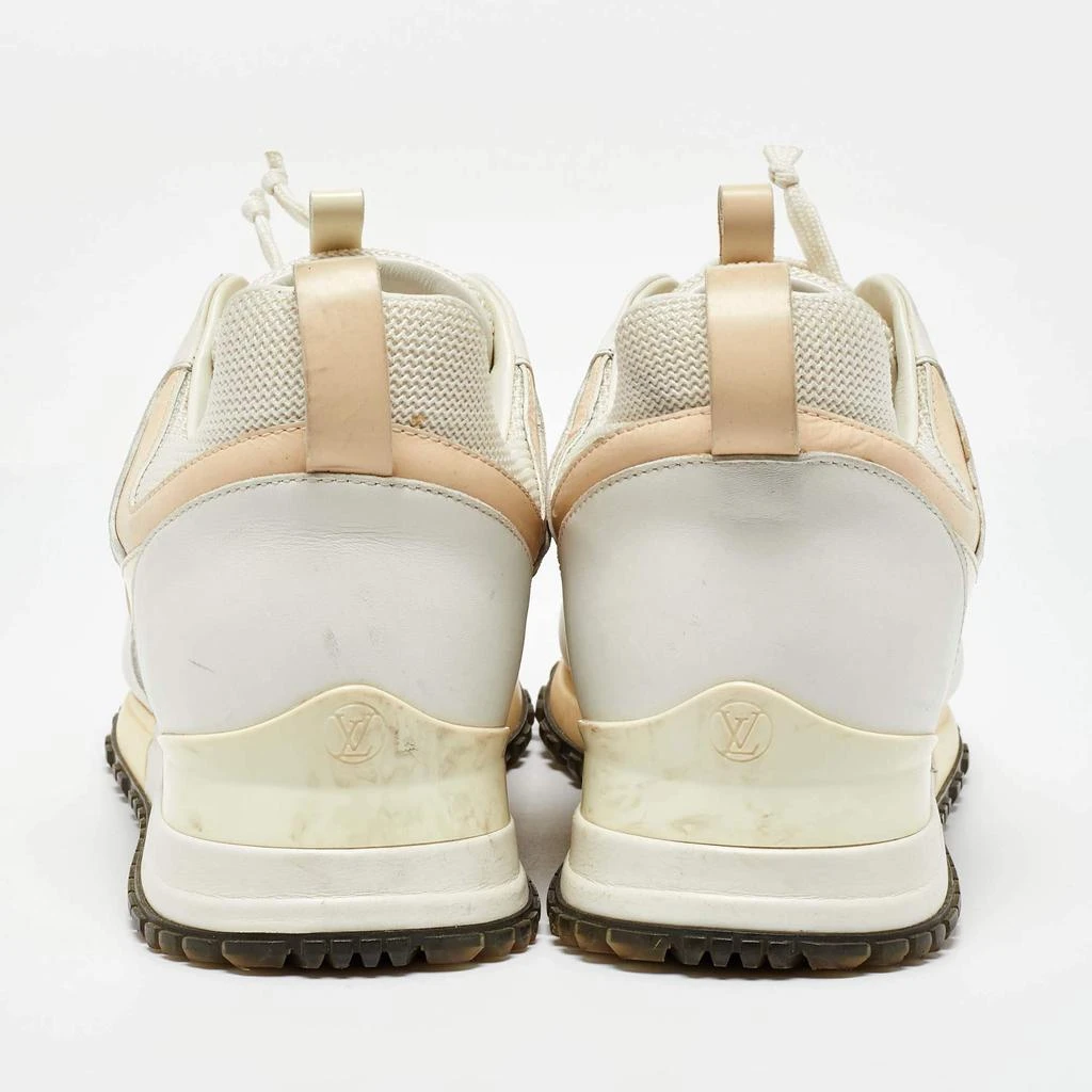 Louis Vuitton Louis Vuitton White Leather and Mesh Run Away Sneakers Size 37 5