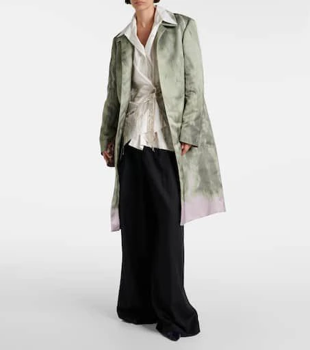 Dries Van Noten Embellished gathered cotton blouse 6