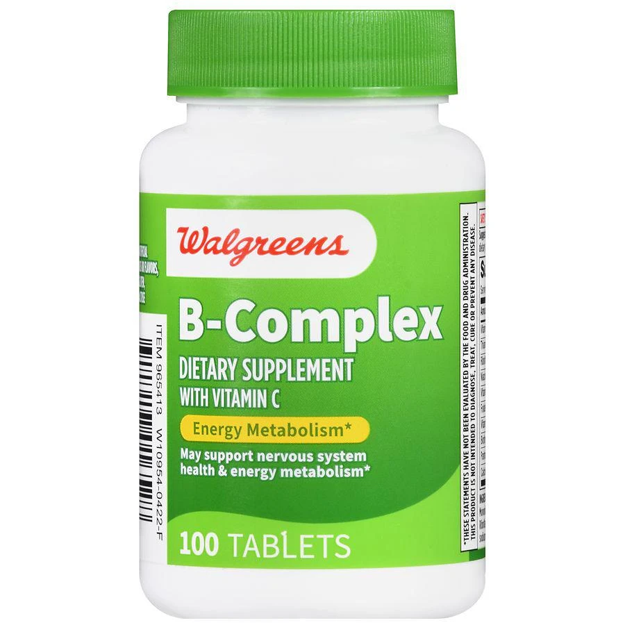 Walgreens B-Complex with Vitamin C Tablets (100 days) 2