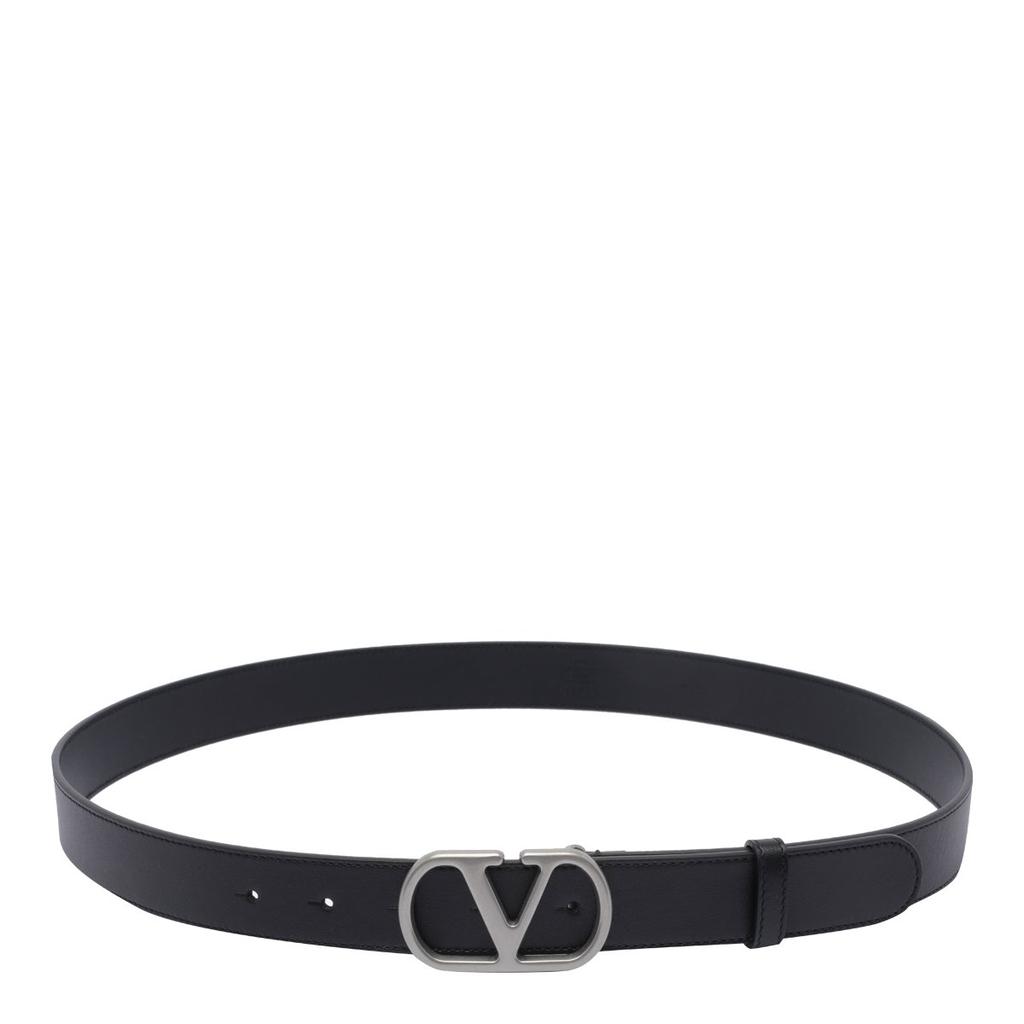 Valentino Valentino VLogo Signature Buckled Belt