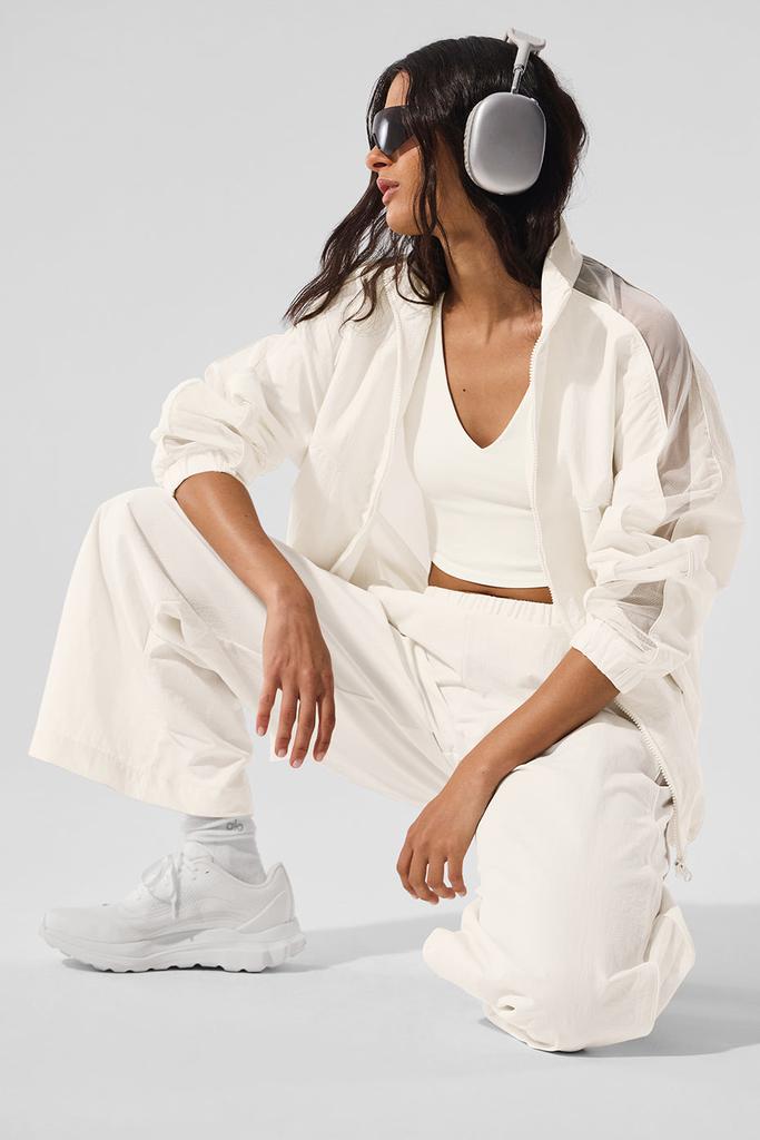 Alo Origin Full-Zip Track Jacket - Ivory - Jackets - Free Shipping