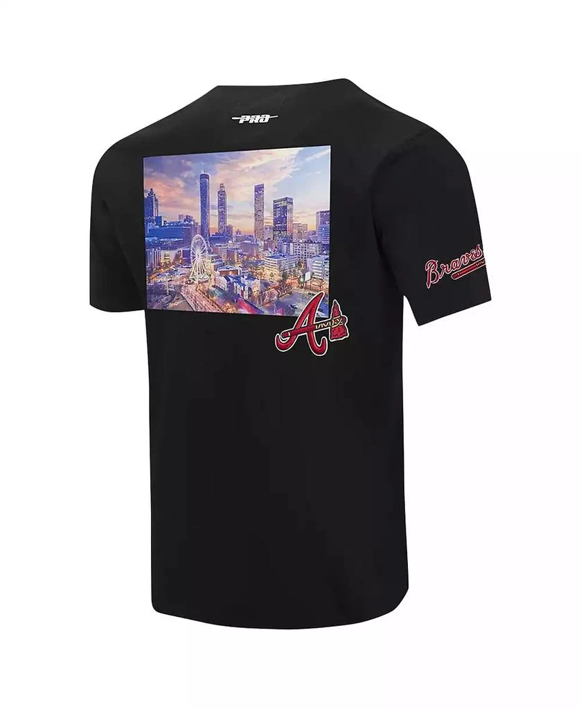 Pro Standard Men's Black Atlanta Braves Cityscape T-Shirt 4