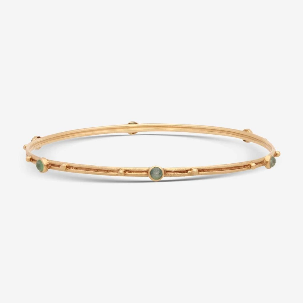 Armenta Armenta Sueno 18k Gold Bangle Bracelet with Chrysoprase and Rainbow Moonstone 10036 1