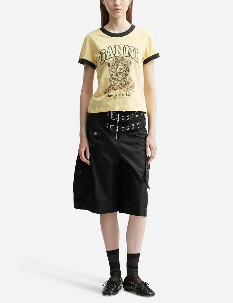 Ganni Duchess Nylon Pocket Shorts 4