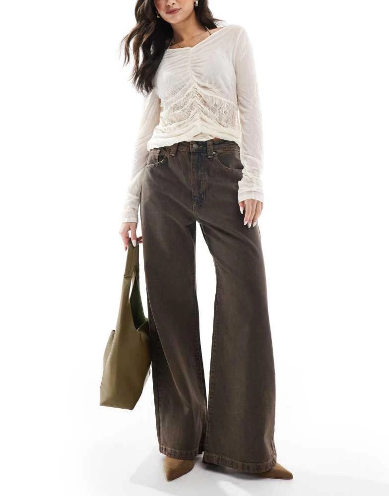 Cotton:On Cotton:On Super baggy jean in brown 1