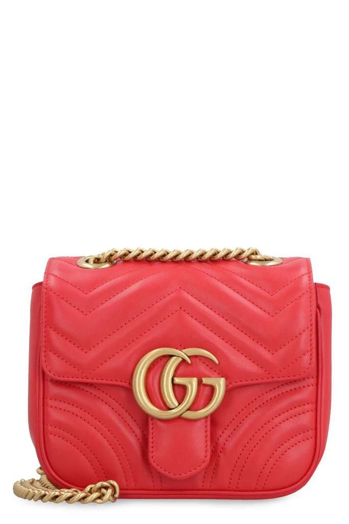 Gucci Gucci Gg Marmont Mini Leather Shoulder Bag 1
