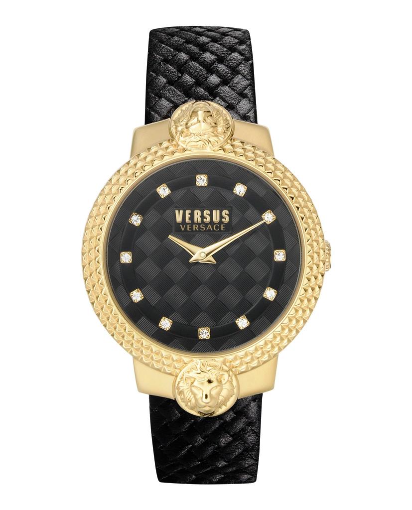 Versus Versace Mouffetard Leather Watch