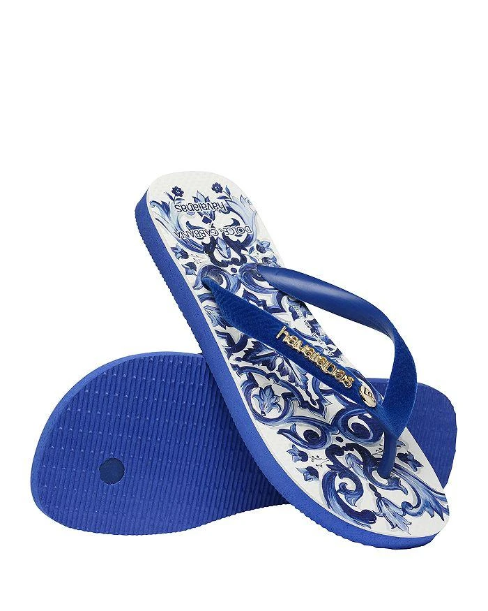 Havaianas Women's Top Dolce & Gabbana Blu Mediterraneo Flip-Flops 5
