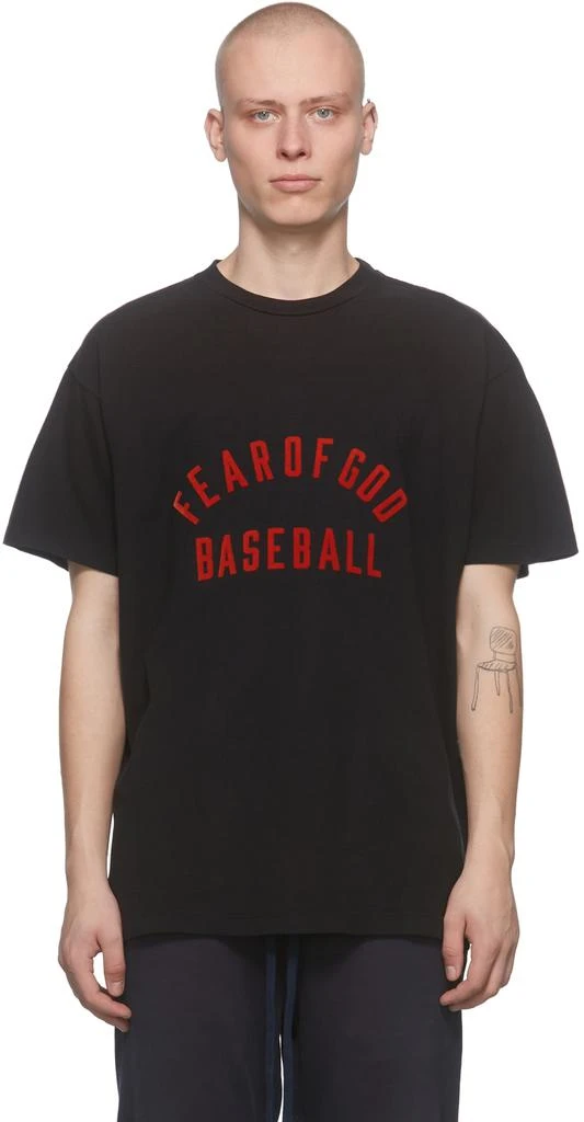 Fear of god Black 'Baseball' T-Shirt 1