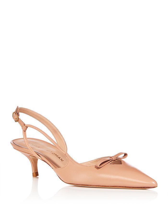 Stuart Weitzman Women's Tully 50 Bow Slingback Pumps