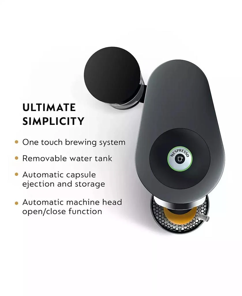 Nespresso Vertuo Plus Deluxe Coffee and Espresso Machine by De'Longhi, Titan with Aeroccino Milk Frother 5