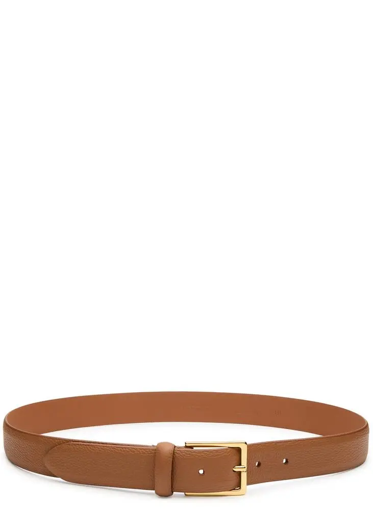 ANDERSONS BELTS Grained leather belt