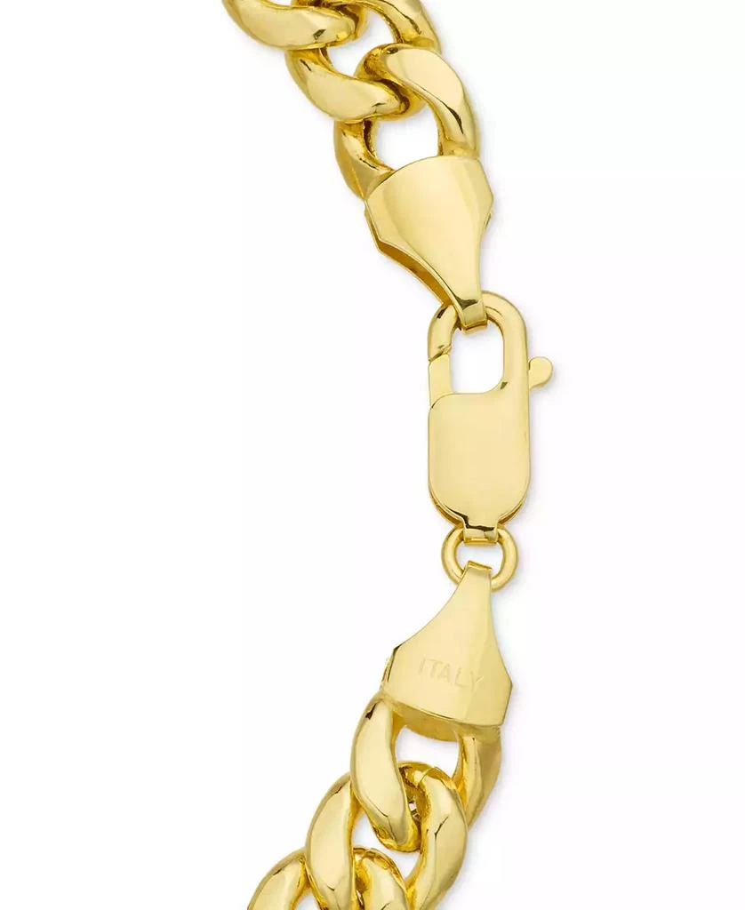 Macy
s Lightweight Men
s Cuban Chain Link Bracelet (10mm) in 14k Gold 4