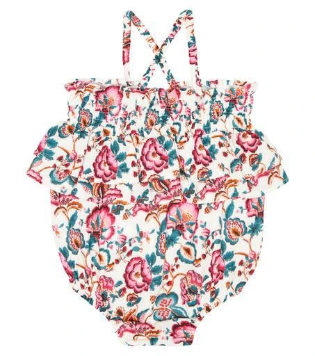 Louise Misha Baby Kumal floral cotton romper 2