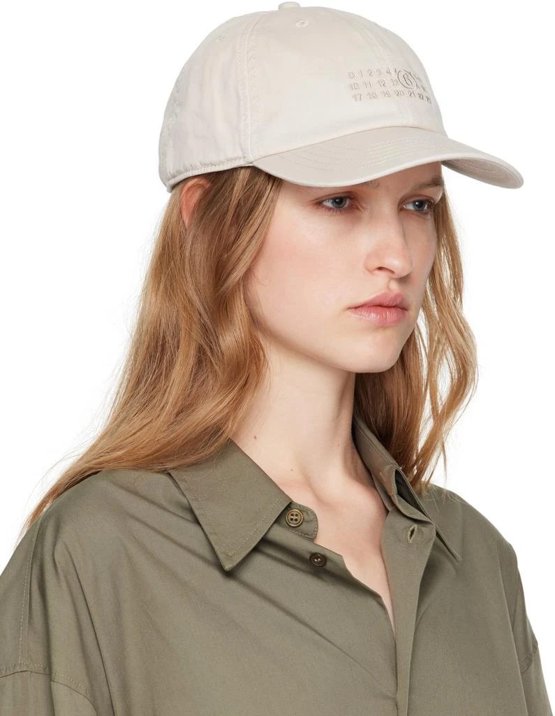 MM6 Maison Margiela Off-White Baseball Cap 2