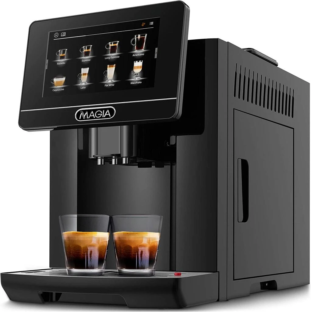 Zulay Kitchen Super Automatic Coffee Espresso Machine, Espresso Coffee Maker With Easy To Use 7” Touch Screen, 20 Coffee Recipes, 10 User Profiles 1