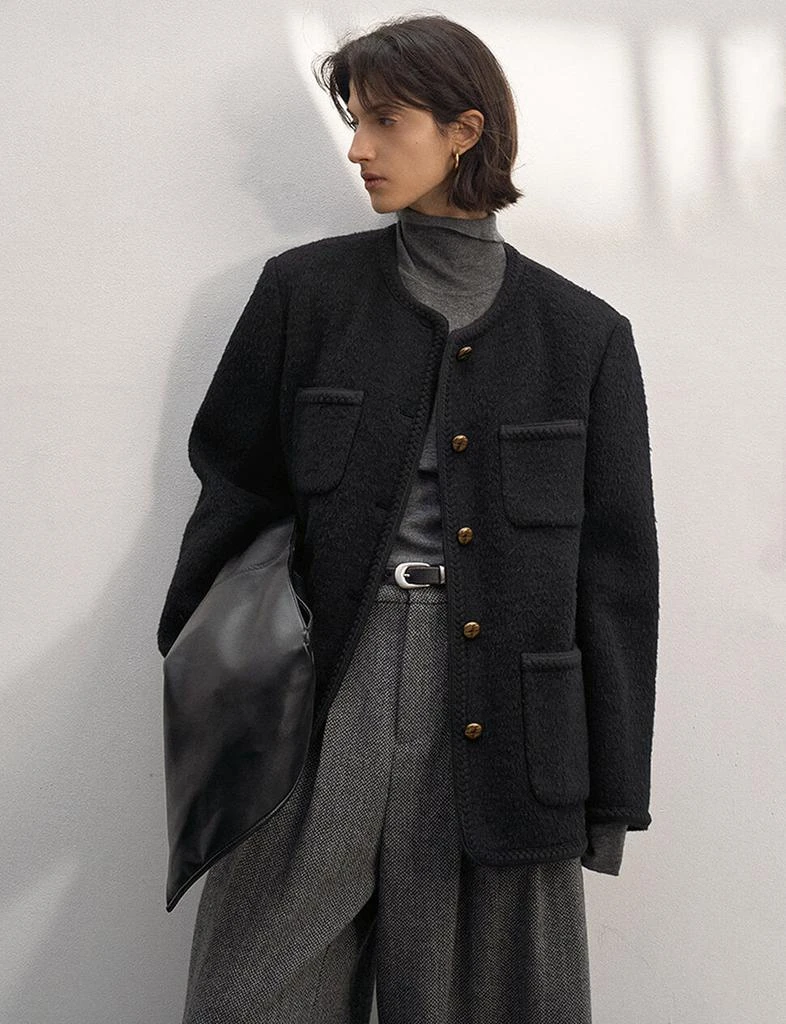Pixie Market Tweed Button Jacket 1