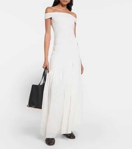 Gabriela Hearst Veloso linen and silk maxi dress 2