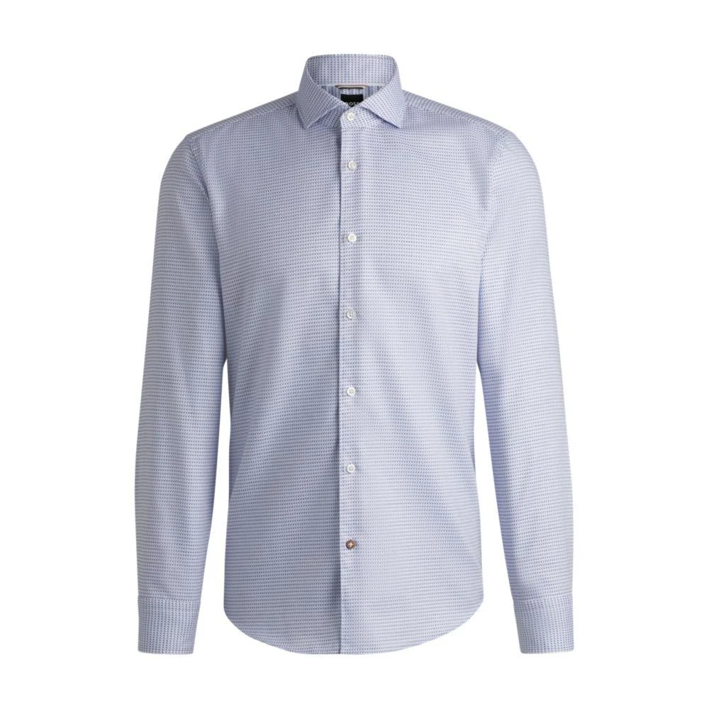 Hugo Boss Casual-fit shirt in patterned cotton 1