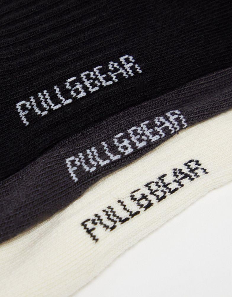 Pull&Bear Pull&Bear STWD 3 pack socks in multi