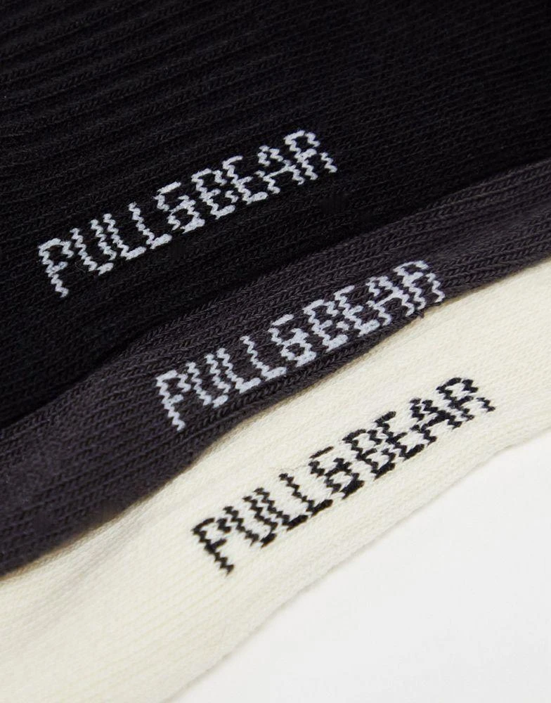 Pull&Bear Pull&Bear STWD 3 pack socks in multi 2