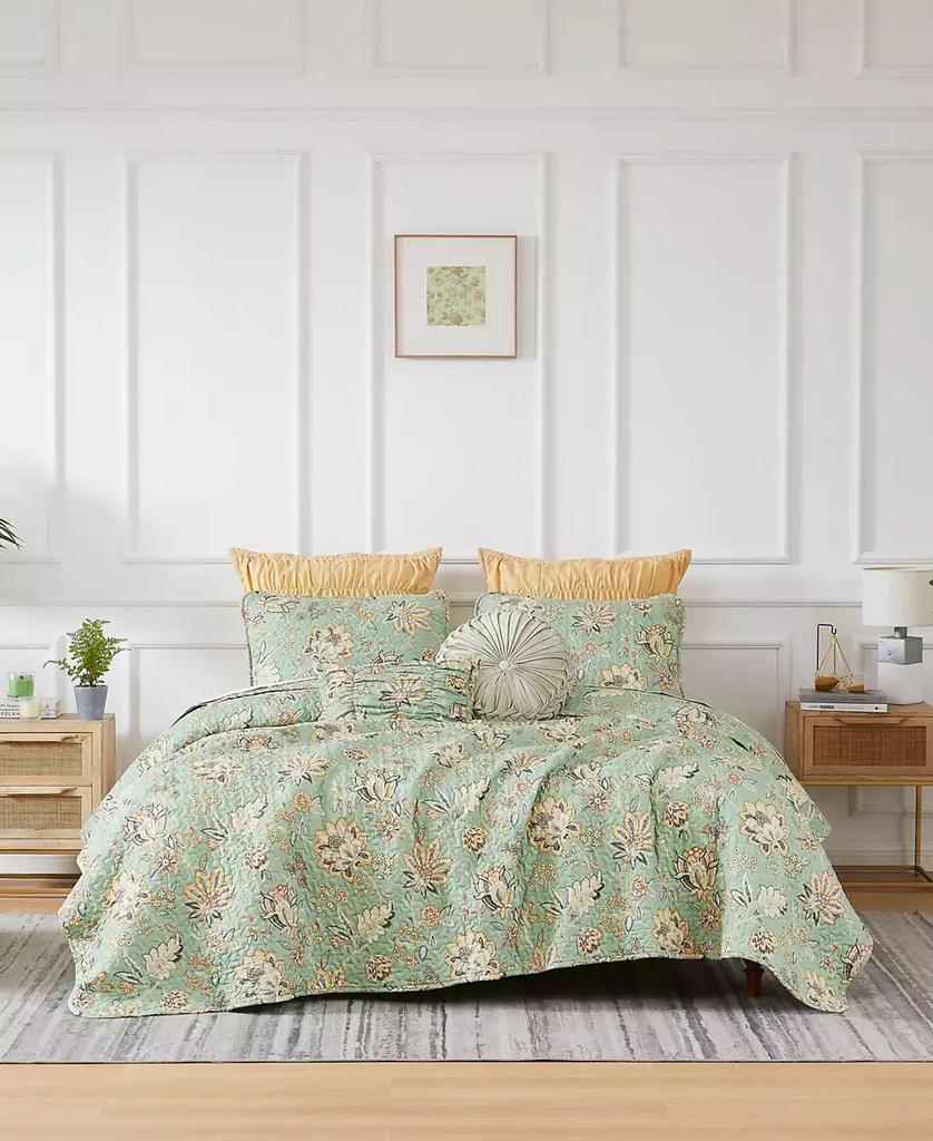 SOUTHSHORE FINE LINENS Jacobean Willow 7 Piece Quilt Set