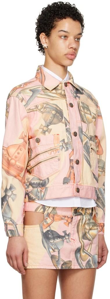 Vivienne Westwood Pink Marlene Denim Jacket 2