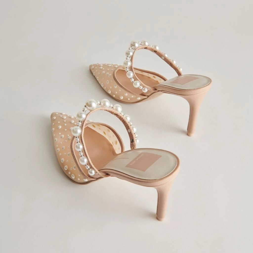 Dolce Vita Katik Pearl Heels Blush Mesh 5