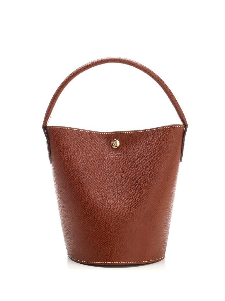 Longchamp Longchamp Épure Logo Embossed Small Bucket Bag