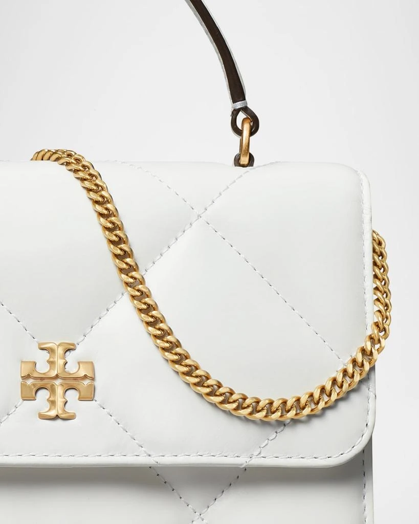 Tory Burch Kira Mini Quilted Leather Top-Handle Bag with Chain 4