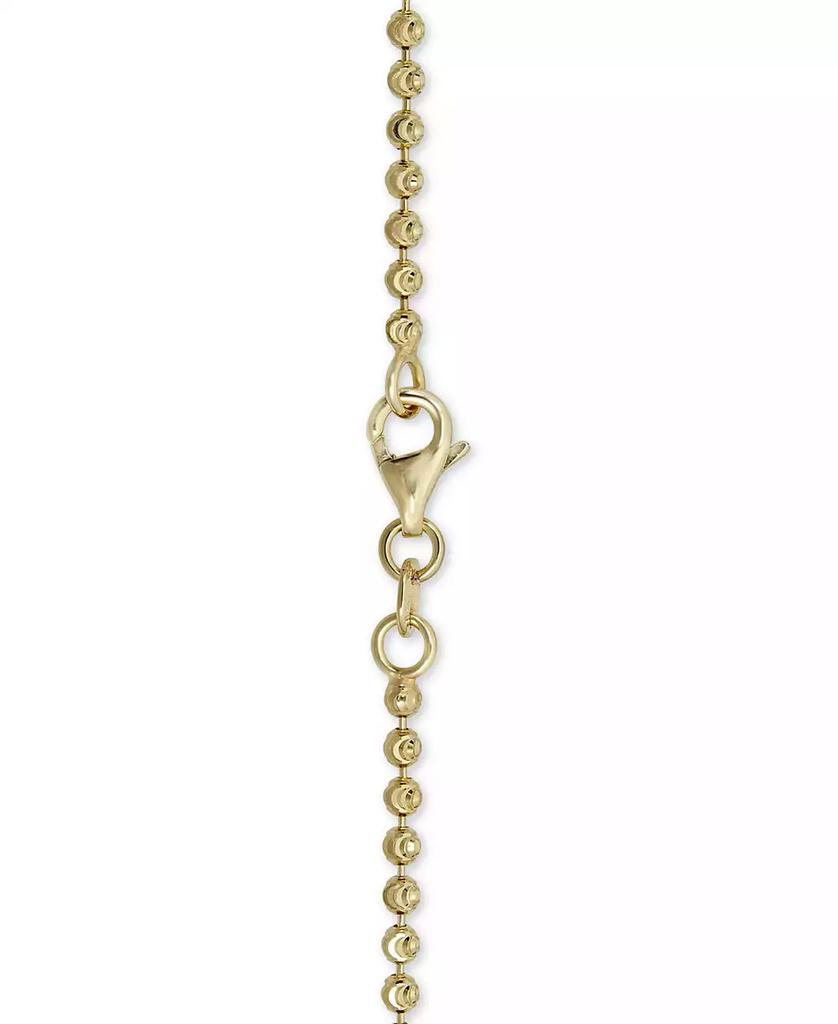 Italian Gold Moon Link 18" Chain Necklace in 14k Gold