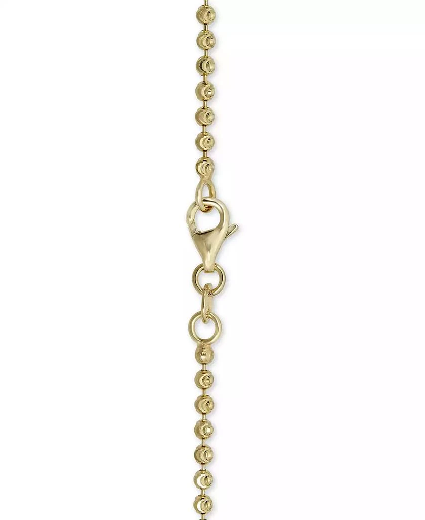 Italian Gold Moon Link 18" Chain Necklace in 14k Gold 2