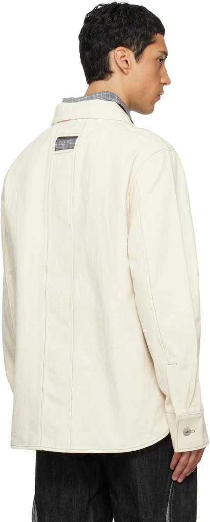 NULLUS Beige Overall Selvedge Denim Shirt 3