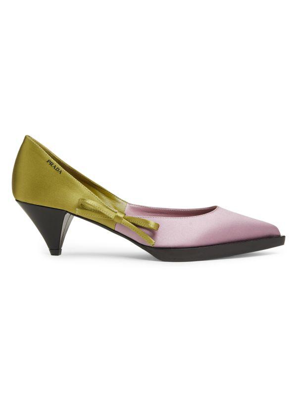 【関税＆送料込み】Prada 45Mm Triangle-Enamel Pumps Prada Prada 45Mm Triangle-Enamel Pumps - High Heels