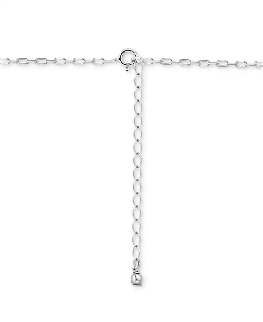 Giani Bernini Cubic Zirconia Pavé Flower Pendant Necklace in Sterling Silver, 16" + 2" extender, Created for Macy's 4