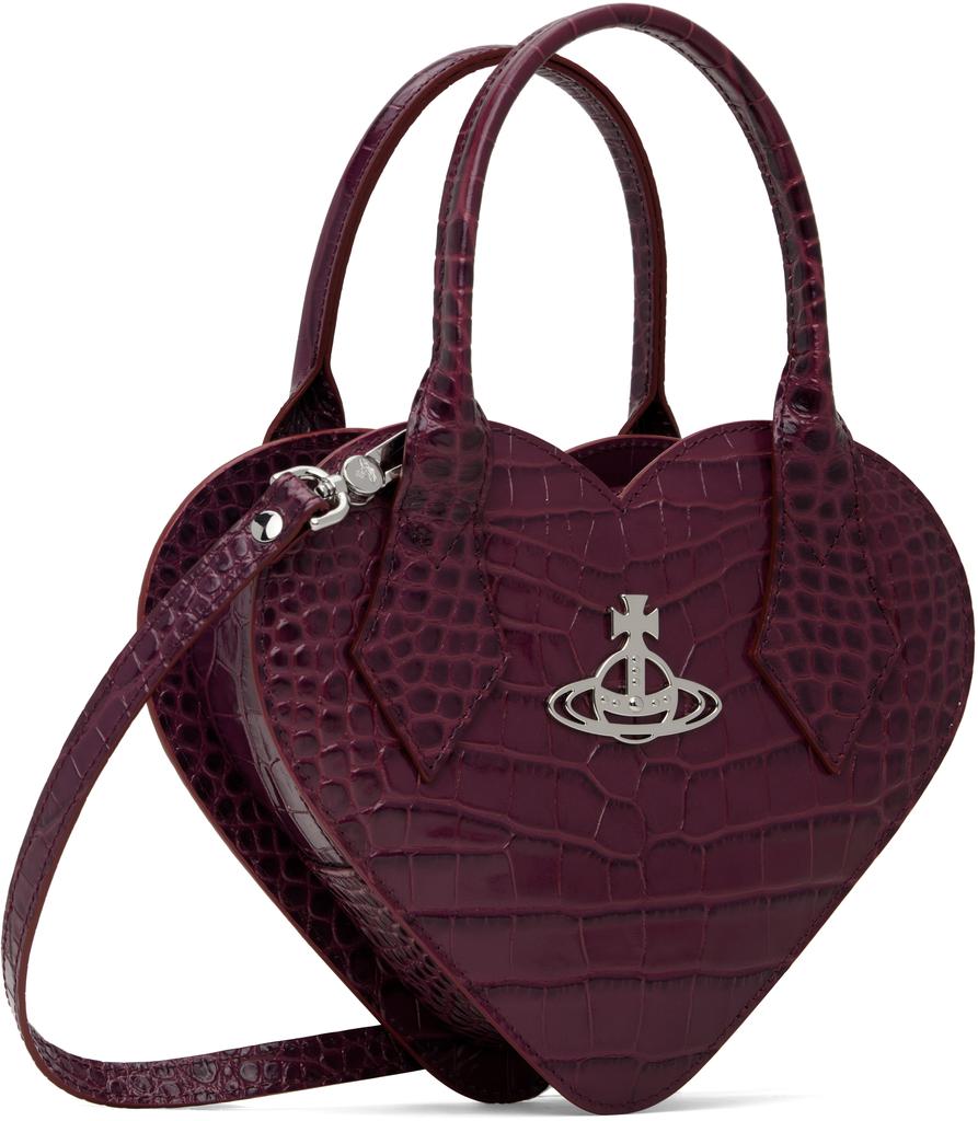 Vivienne Westwood Purple Josephine Heart Crossbody Bag