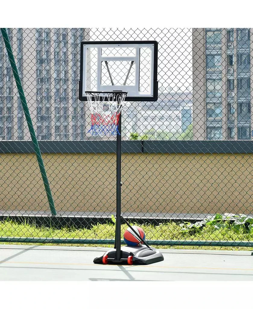 Soozier Portable Basketball Sd 
Height Adjustable with Fillable Bottom Base 9