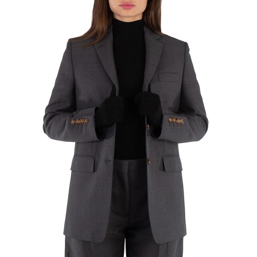 Burberry Ladies Loulou Single Breasted Tailored Blazer