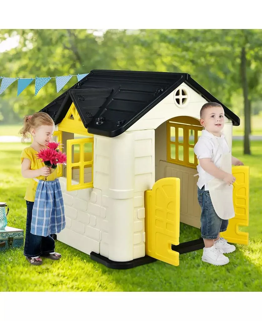 Mecale Kid
s Playhouse Pretend Toy House For Boys and Girls 7 Pieces Toy Set 3