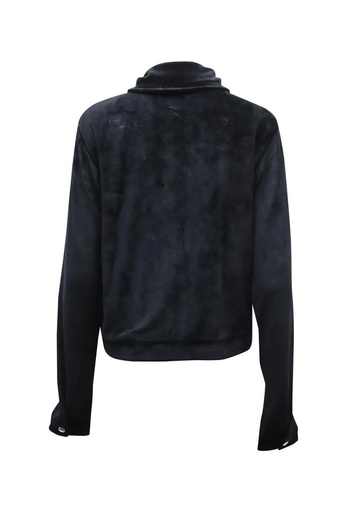 ALEXACHUNG Alexa Chung Buttoned Jacket in Black Viscose 3
