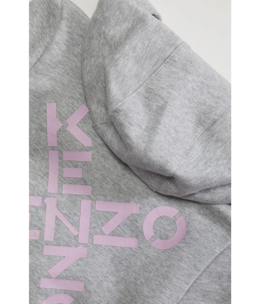 Kenzo Kids Zip-Up Hoodie with Back Cross Logo (Toddler/Little Kids) 2