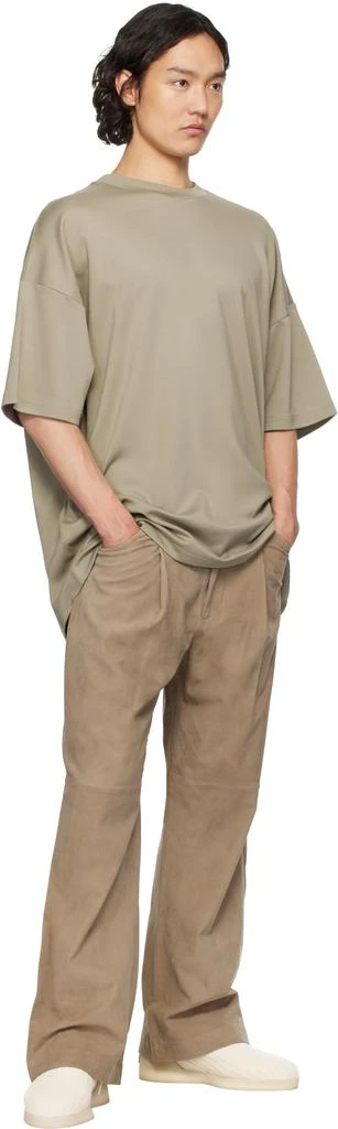 Fear of god Taupe Milano Short Sleeve T-shirt 4