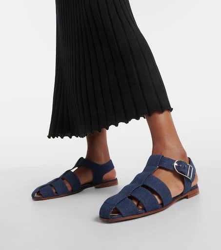 Gabriela Hearst Lynn denim sandals 4